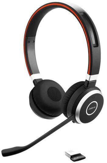 Jabra Evolve 65 UC stereo | svart/röd 1