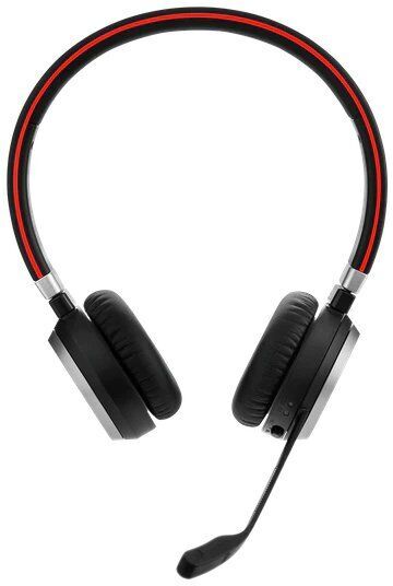 Jabra Evolve 65 UC stereo | svart/röd 2