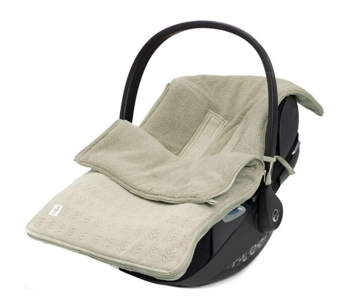 Jollein Fußsack Grain Knit | grün 1