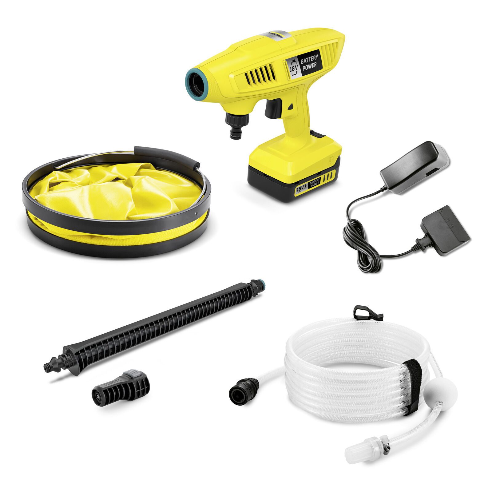 Kärcher KHB 4-18 Plus Battery Set Akku-Mitteldruckreiniger schwarz/gelb