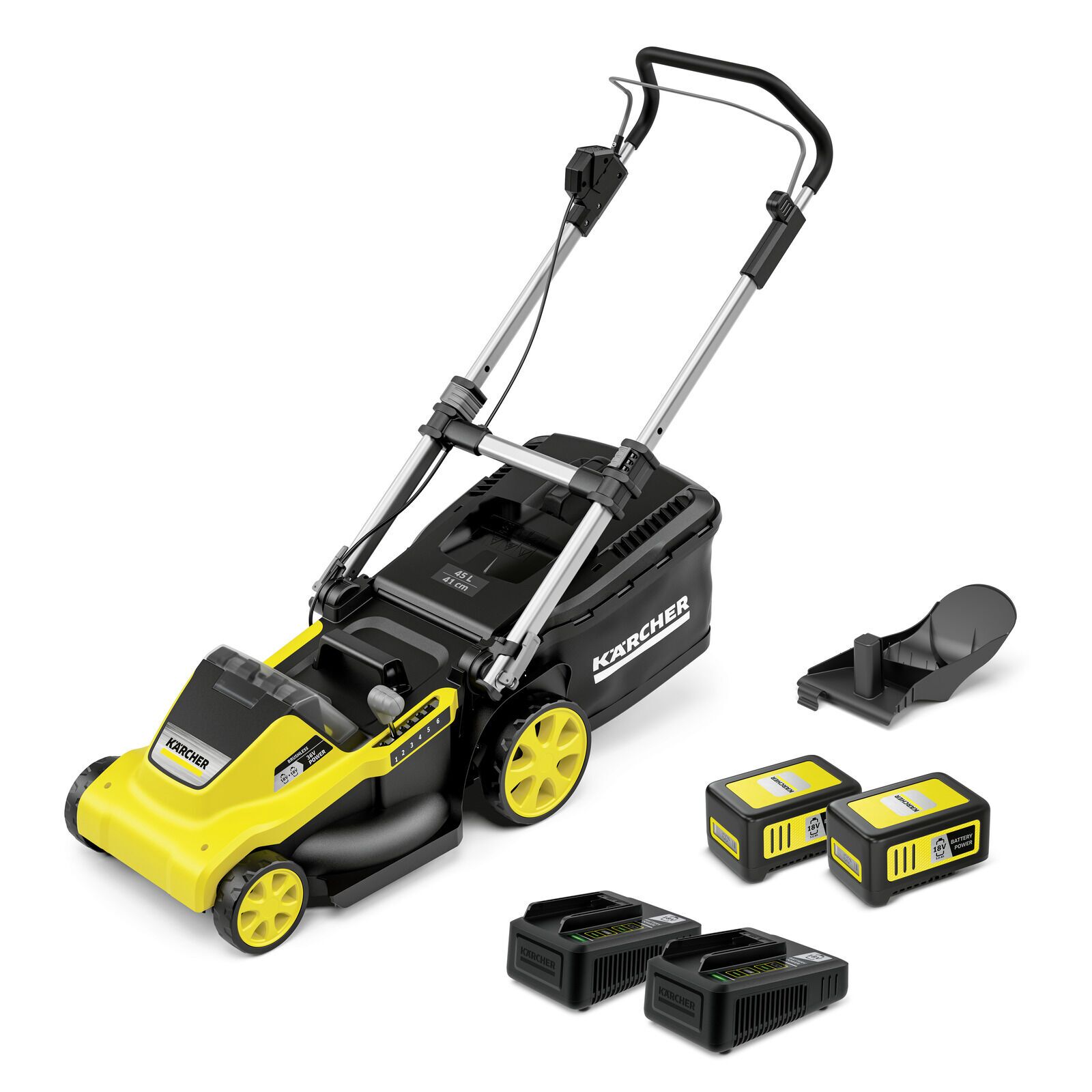 Kärcher LMO 5-18 Dual Battery Set Akku-Rasenmäher gelb/schwarz