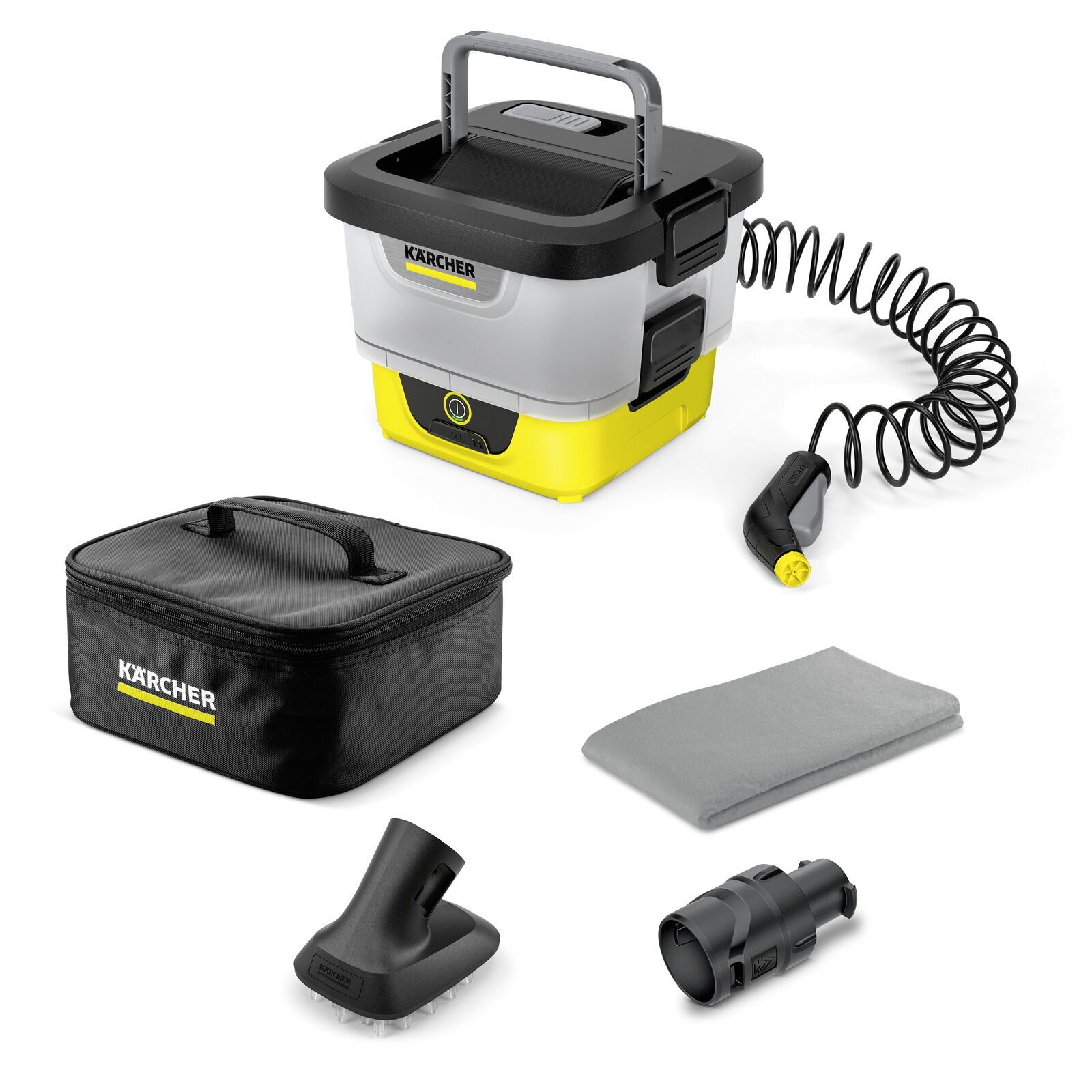 Kärcher Mobile Outdoor Cleaner OC 4 + Pet Kit Druckreiniger grau/gelb