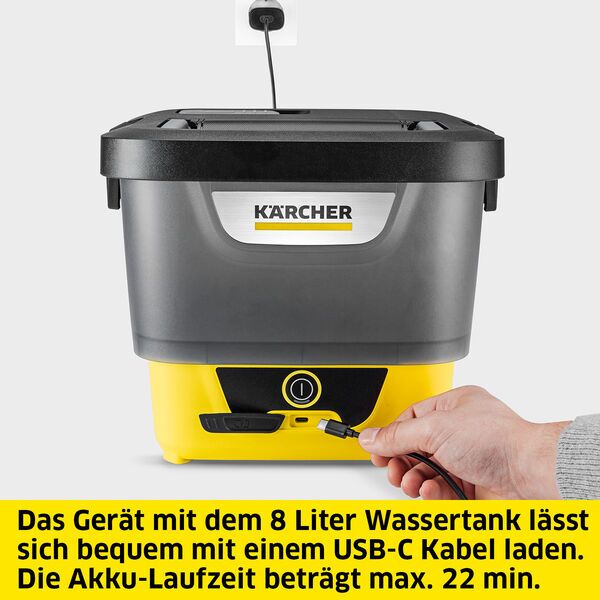 Kärcher Mobile Outdoor Cleaner OC 4 + Pet Kit Pressure washer | grey/yellow 4
