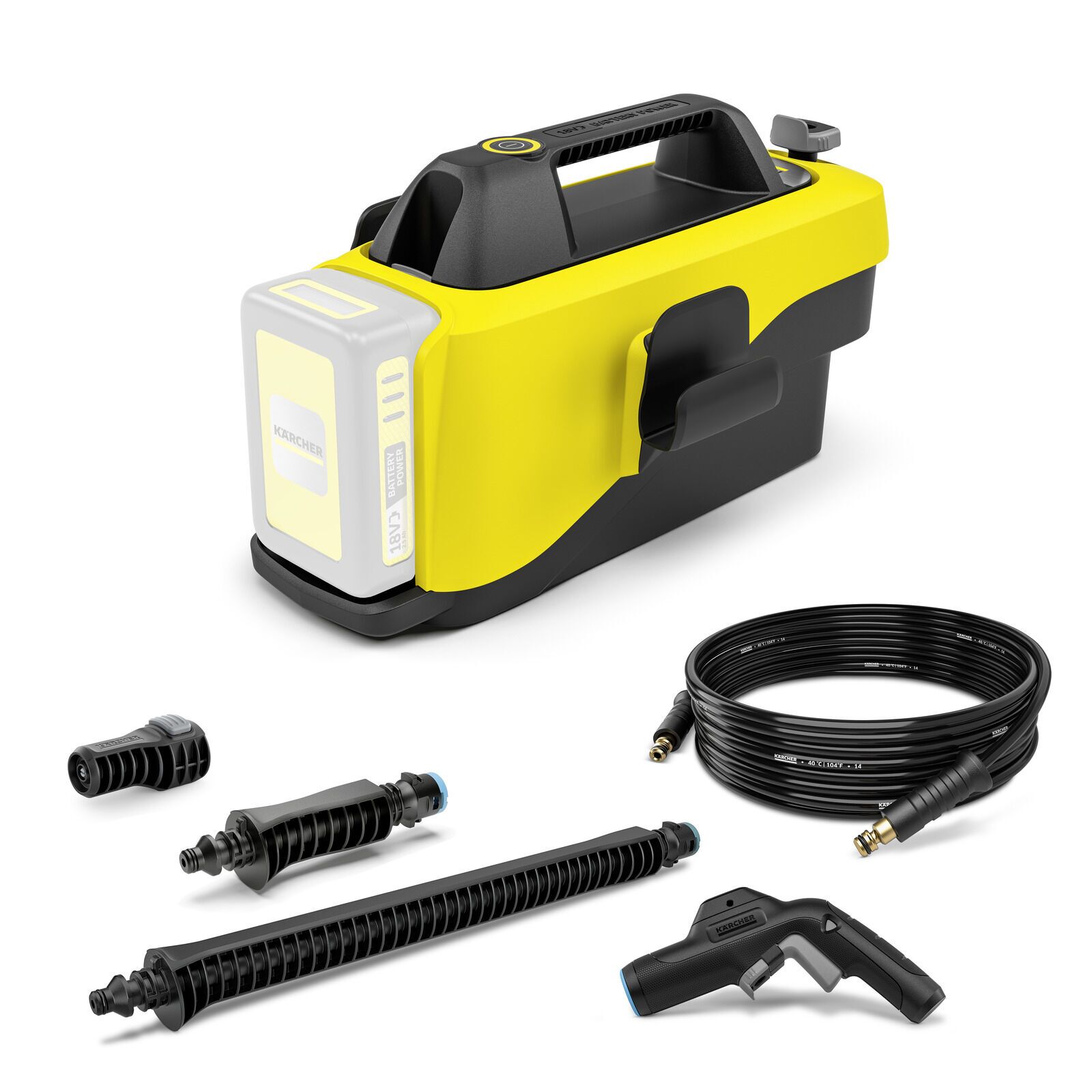 Kärcher Mobile Outdoor Cleaner OC 6-18 Akku-Mitteldruckreiniger ohne Akku gelb/schwarz