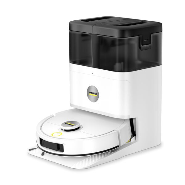 Kärcher RVM 4 Comfort Extra Staubsaugerroboter mit Wischfunktion inkl. Absaugstation | weiß, image 1 of 5