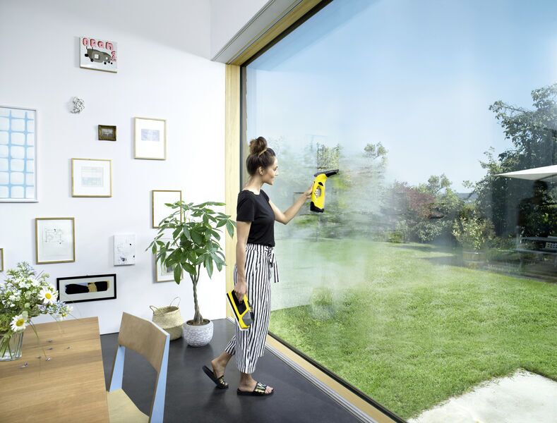 Kärcher WV 2 + KV 4 Akku-Fensterreiniger | gelb/schwarz 2