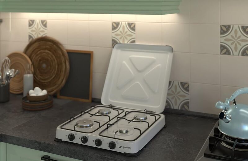 Kemper Gas stove (104983) | white 2