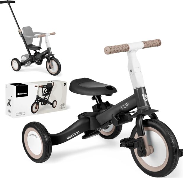KikkaBoo Flip 5-in-1 Dreirad | melns 1