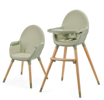 Kinderkraft Fini 2 high chair | green, image 1 of 1