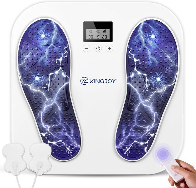 KINGJOY KTR-4012 estimulador EMS/TENS recargable para pies y piernas | blanco, image 1 of 1