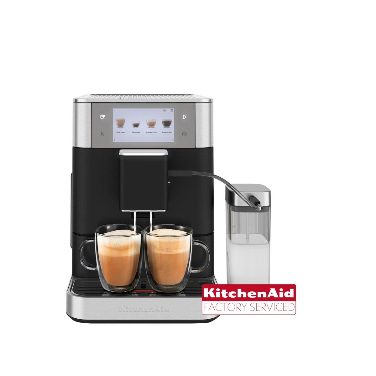 KitchenAid 5KES8558EBK Kaffeevollautomat schwarz/silber