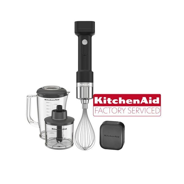 KitchenAid 5KHBRV75BM cordless hand blender with rechargeable battery | black 1