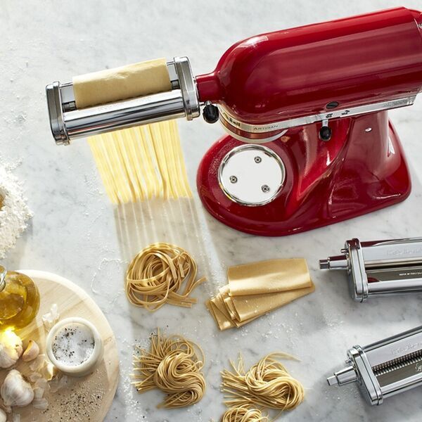 KitchenAid 5KSMPRA Pasta attachment, 3 pieces | silver 5