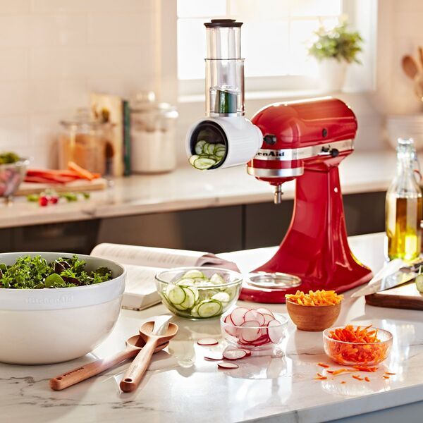 KitchenAid 5KSMVSA Vegetable slicer | white/silver 5