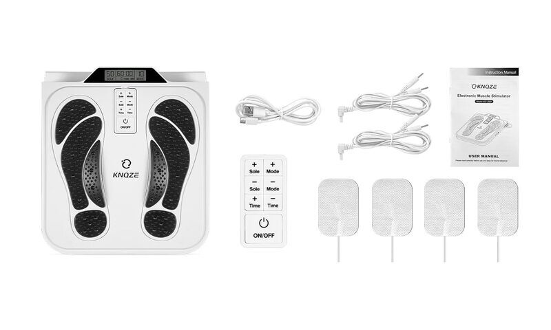 KNQZE estimulador EMS/TENS recargable para pies y piernas | blanco, image 1 of 1
