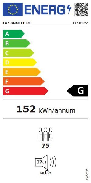 La Sommelière ECS81.2Z Nevera para vino | negro 2
