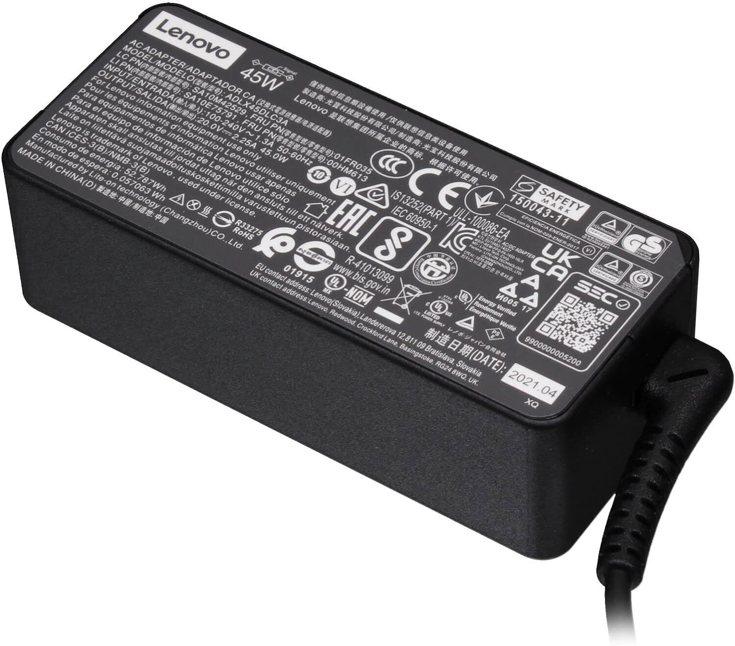 Lenovo ADLX45NCC3A Netzteil Schwarz 45 W