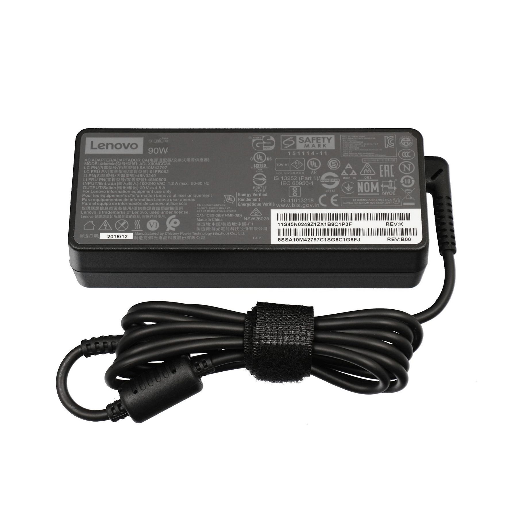 Lenovo ADLX90NLC3A Netzteil Schwarz 90 W
