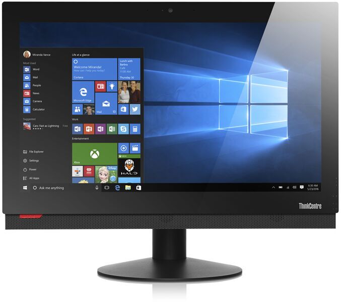 Lenovo ThinkCentre M900z All in One | 23" | i3-6100 | 8 GB | 256 GB SSD | Touch | DVD-RW | Win 10 Pro