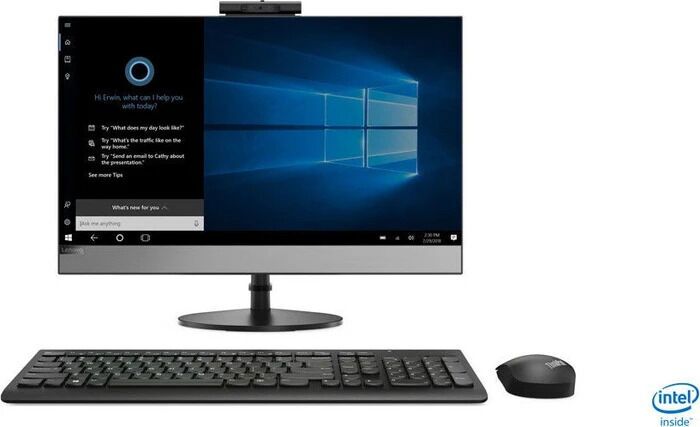 Lenovo ThinkCentre V530-24ICB AiO | 23.8" | i5-9400T | 8 GB | 256 GB SSD | Webcam | WiFi + BT | DVD-ROM | Win 11 Pro | DE, image 1 of 5