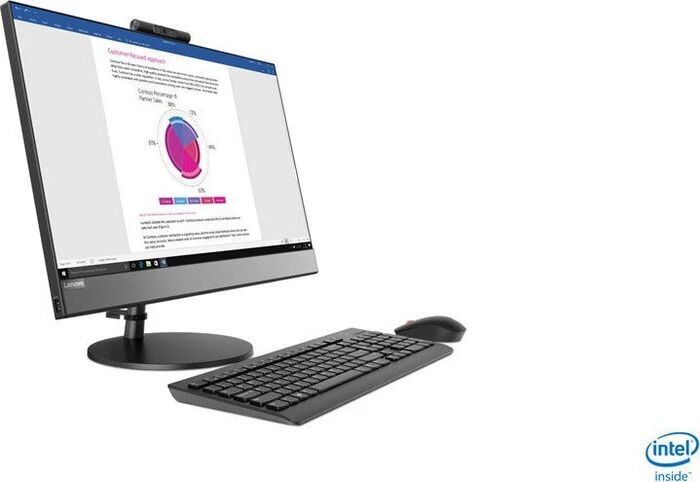 Lenovo ThinkCentre V530-24ICB AiO | 23.8" | i5-9400T | 8 GB | 256 GB SSD | Webcam | WiFi + BT | DVD-ROM | Win 11 Pro | DE, image 2 of 5