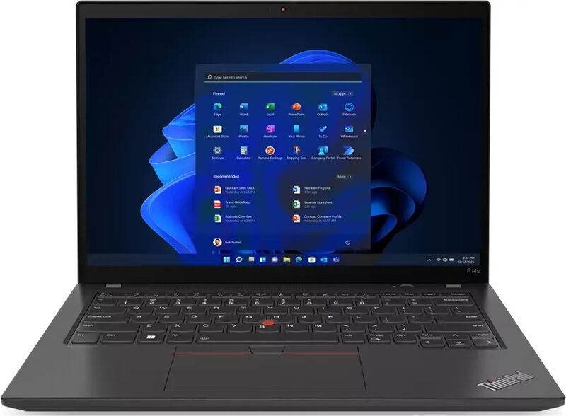 Lenovo ThinkPad P14s G4 | i5-1340P | 14" | 16 GB | 512 GB SSD | WUXGA | Backlit keyboard | RTX A500 | Win 11 Pro | DK 1