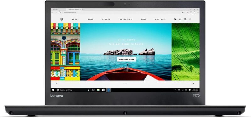 Lenovo ThinkPad T470 | i5-6300U | 14" | 4 GB | 120 GB SSD | WXGA | Webcam | Win 10 Pro | US