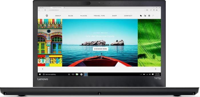 Lenovo ThinkPad T470p | i5-7300HQ | 14" | 8 GB | 256 GB SSD | FHD | FP | Tastaturbelysning | Win 10 Pro | UK