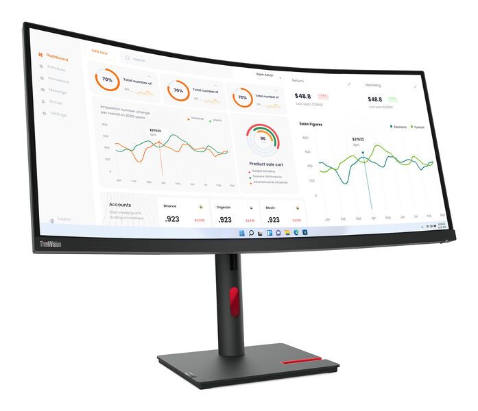 Lenovo ThinkVision T34w-30 | 34.1" | with stand | black 2