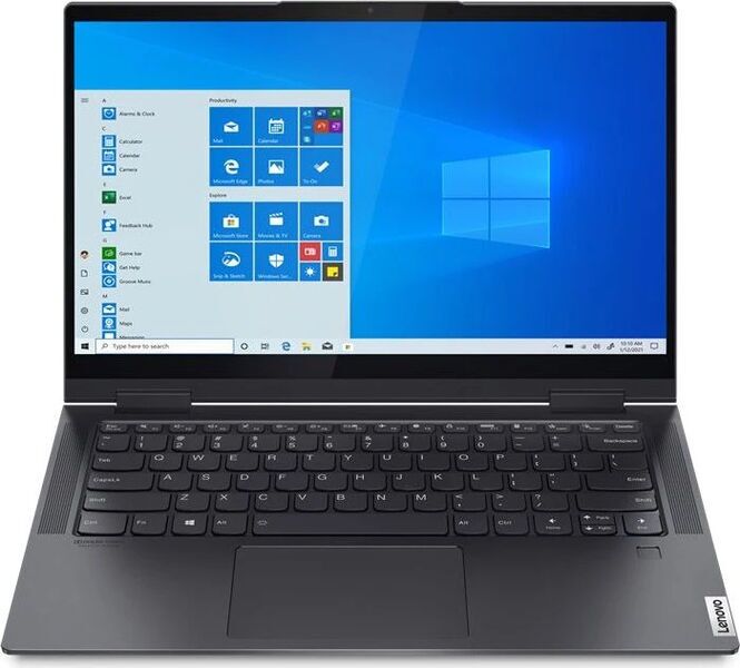 Lenovo Yoga 7 14ACN6 | Ryzen 7 5800U | 14" | 8 GB | 128 GB SSD | Bakgrundsbelyst tangentbord | Win 11 Pro | DE, image 2 of 6