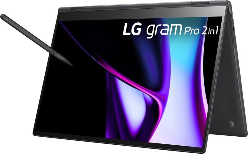 LG gram Pro 16 2-in-1 | Core Ultra 7 155H | 16" | 16 GB | 1 TB SSD | Win 11 Home | DE 3