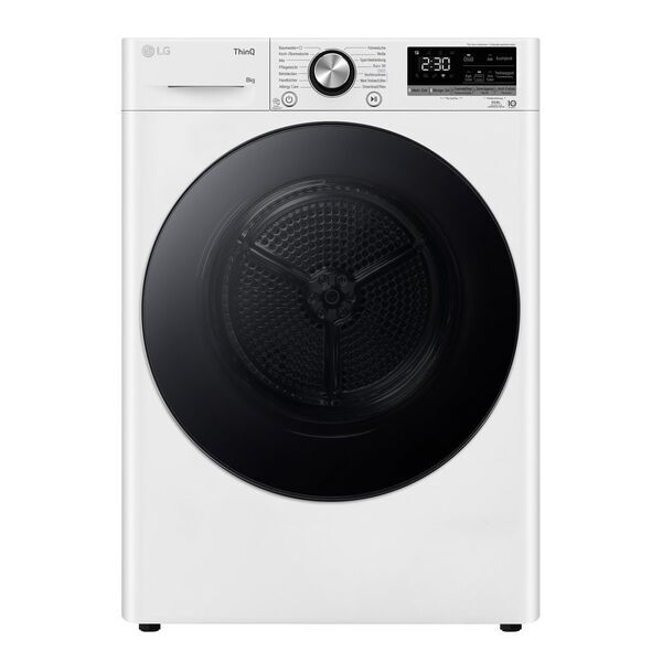 LG RT80V9W Heat pump dryer 8 kg | white/black, image 1 of 5