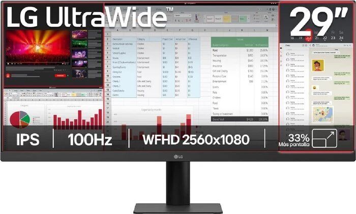 LG UltraWide 29U511A-B | 29" | incl. standaard | zwart 3