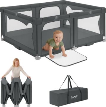 Lionelo Florence Easy Fold Laufgitter | cinzento, image 1 of 1