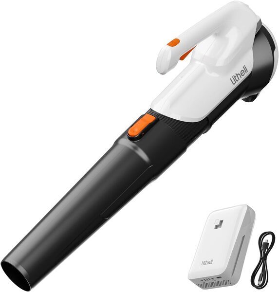 Litheli EGT060068 20 V Handy+ Battery leaf blower incl. 2.0 Ah battery | black/white, image 1 of 1