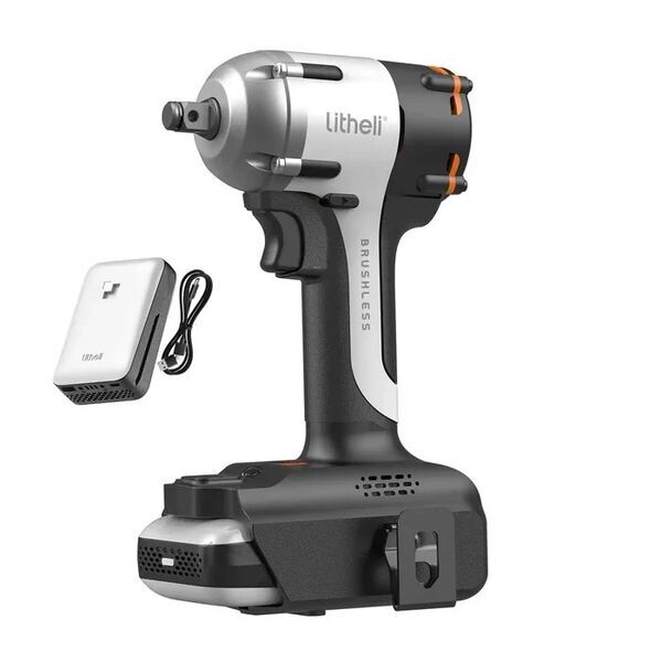 Litheli EPT030010 20 V Cordless Impact Wrench incl. 2.5 Ah battery | black/silver, image 1 of 1