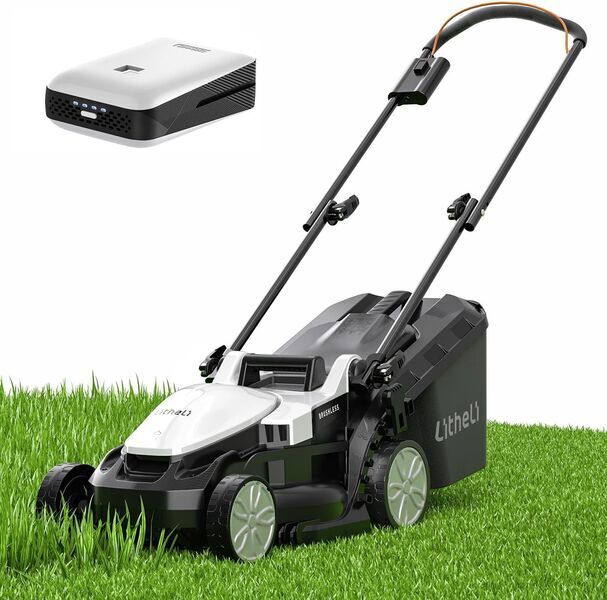 Litheli U20 EGT010157 20 V Battery Lawn mower incl. 4.0 Ah battery | black/white, image 1 of 1