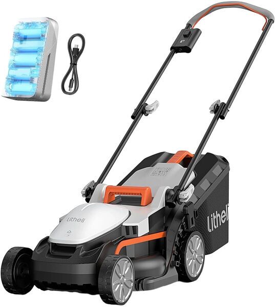 Litheli U20 EGT010171 20 V Handy+ Battery Lawn mower incl. 4.0 Ah battery | black/white, image 1 of 1