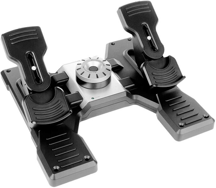 Logitech G Saitek Pro Flight Rudder Pedals | nero/argento 1
