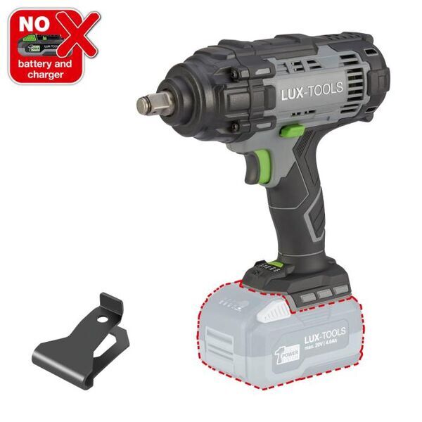 Lux-Tools 1PowerSystem A-SSR-20 Solo Cordless Impact Wrench without battery | black 1