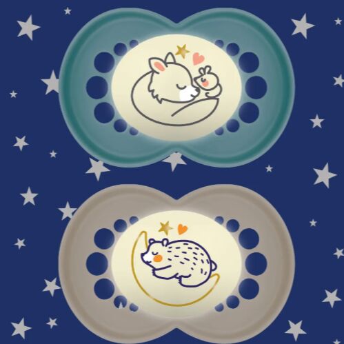 Mam Original Night Pacifier 2 pack | multicolored, image 1 of 1