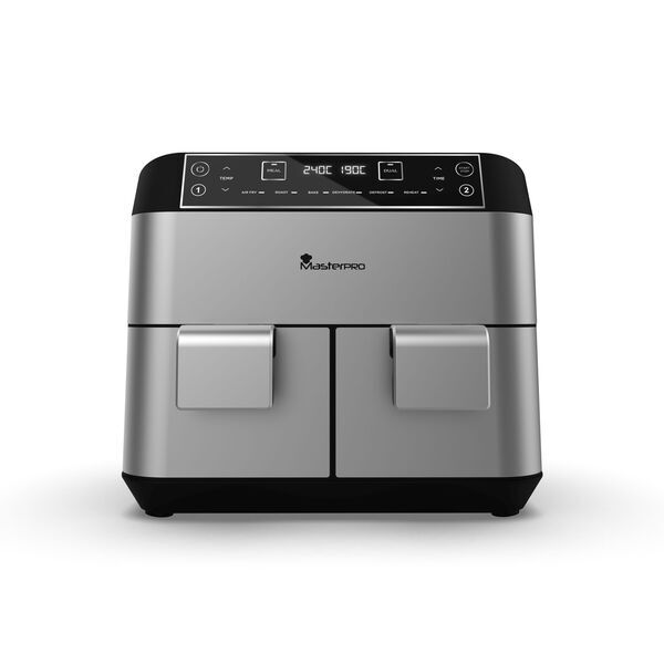 MasterPRO Power Duo Airfryer | silber/schwarz 1
