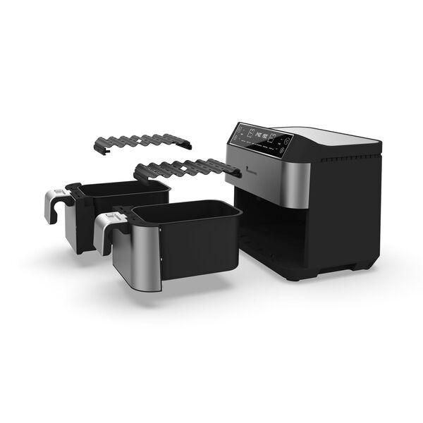 MasterPRO Power Duo Air Fryer | silver/black 3