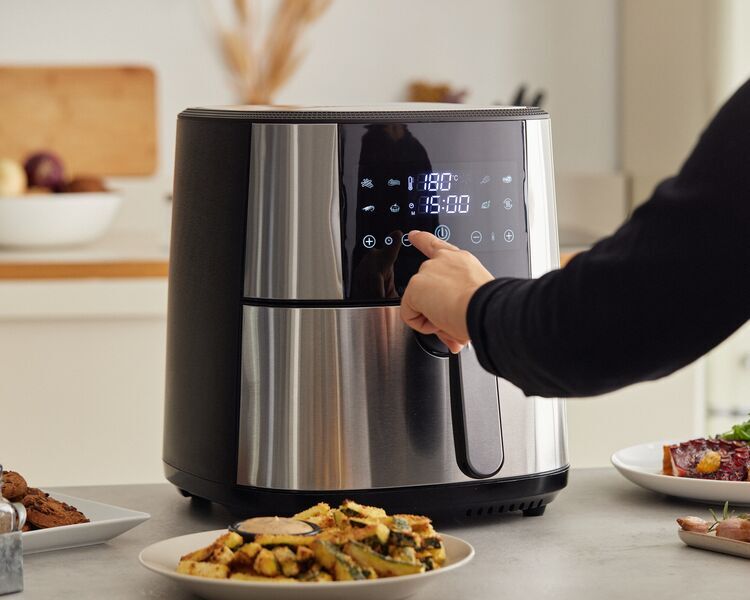 MasterPRO Rocket 600 Air Fryer | silver 4