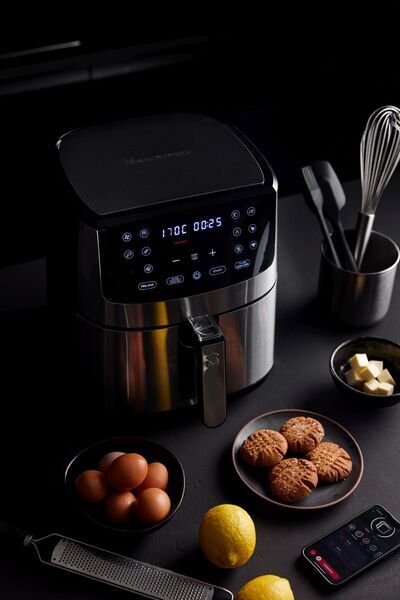 MasterPRO Rocket 800 Air Fryer | silver/black 4