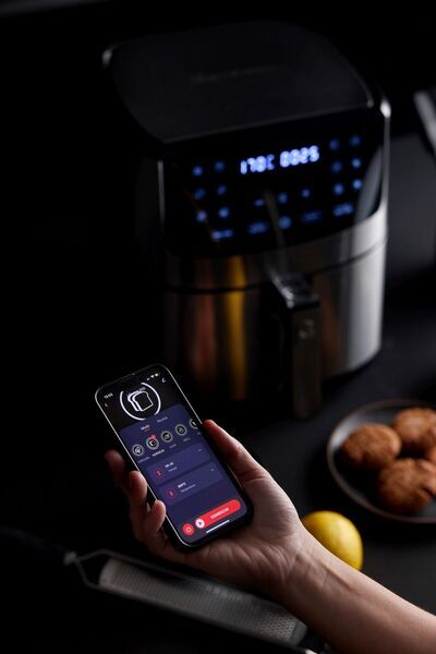 MasterPRO Rocket 800 Air Fryer | silver/black 5