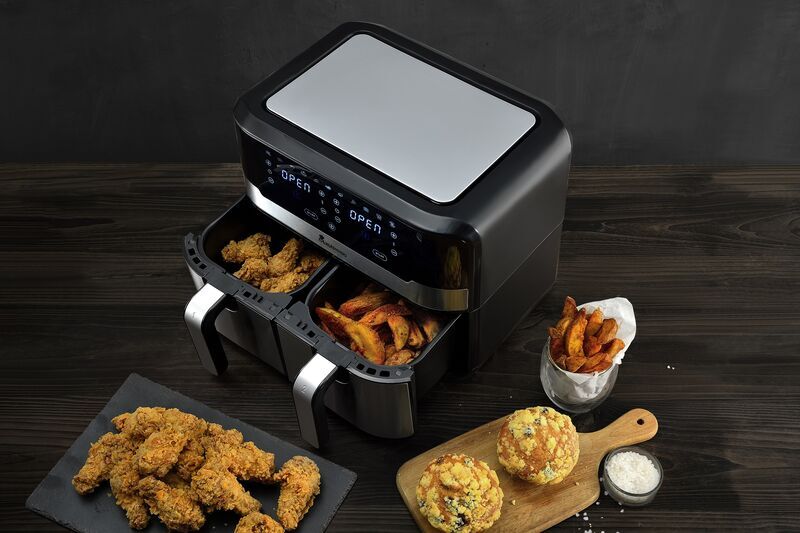 MasterPRO Rocket Duo 900 Air Fryer | zilver 4