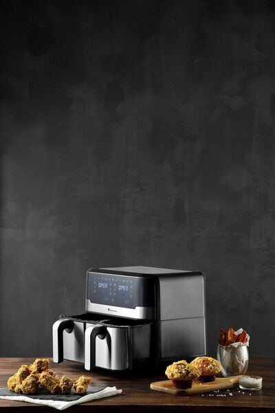 MasterPRO Rocket Duo 900 Air Fryer | zilver 5