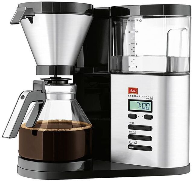 Melitta Aroma Elegance DeLuxe Kaffemaskine til filter | sort/sølv