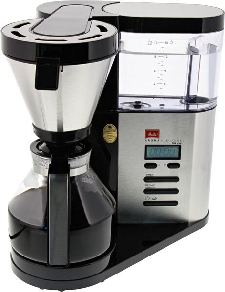 Melitta Aroma Elegance DeLuxe Caffettiera con filtro | nero/argento 2